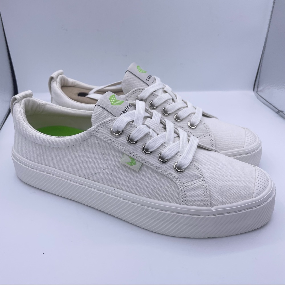 Cariuma unisex oca low off white canvas sneakers Size 6.5Women 5Mens - Picture 3 of 13
